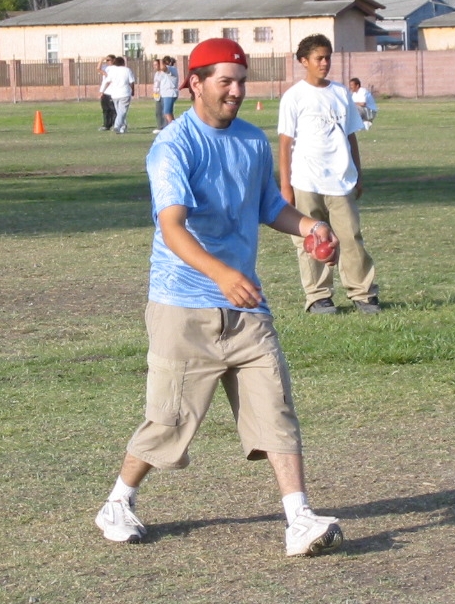 Steve Castaneda at practice