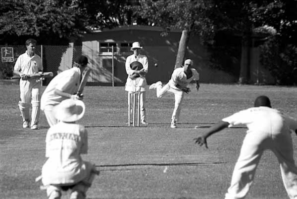 Theo Hayes bowling